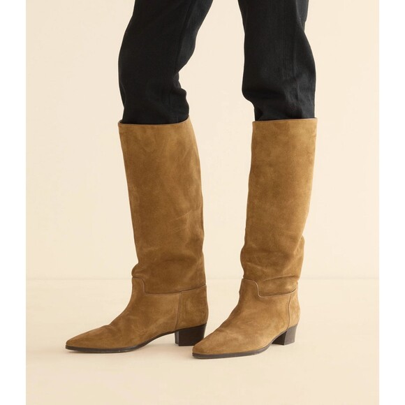 Doen Riviera Boot size 38 Women’s Rare Butter Yellow Tall Riding - Picture 5 of 7